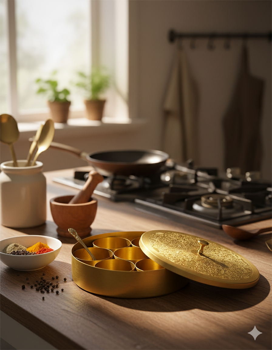 Copper dining set